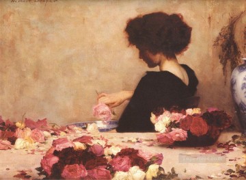  pour Oil Painting - Pot Pourri Herbert James Draper Impressionism Flowers